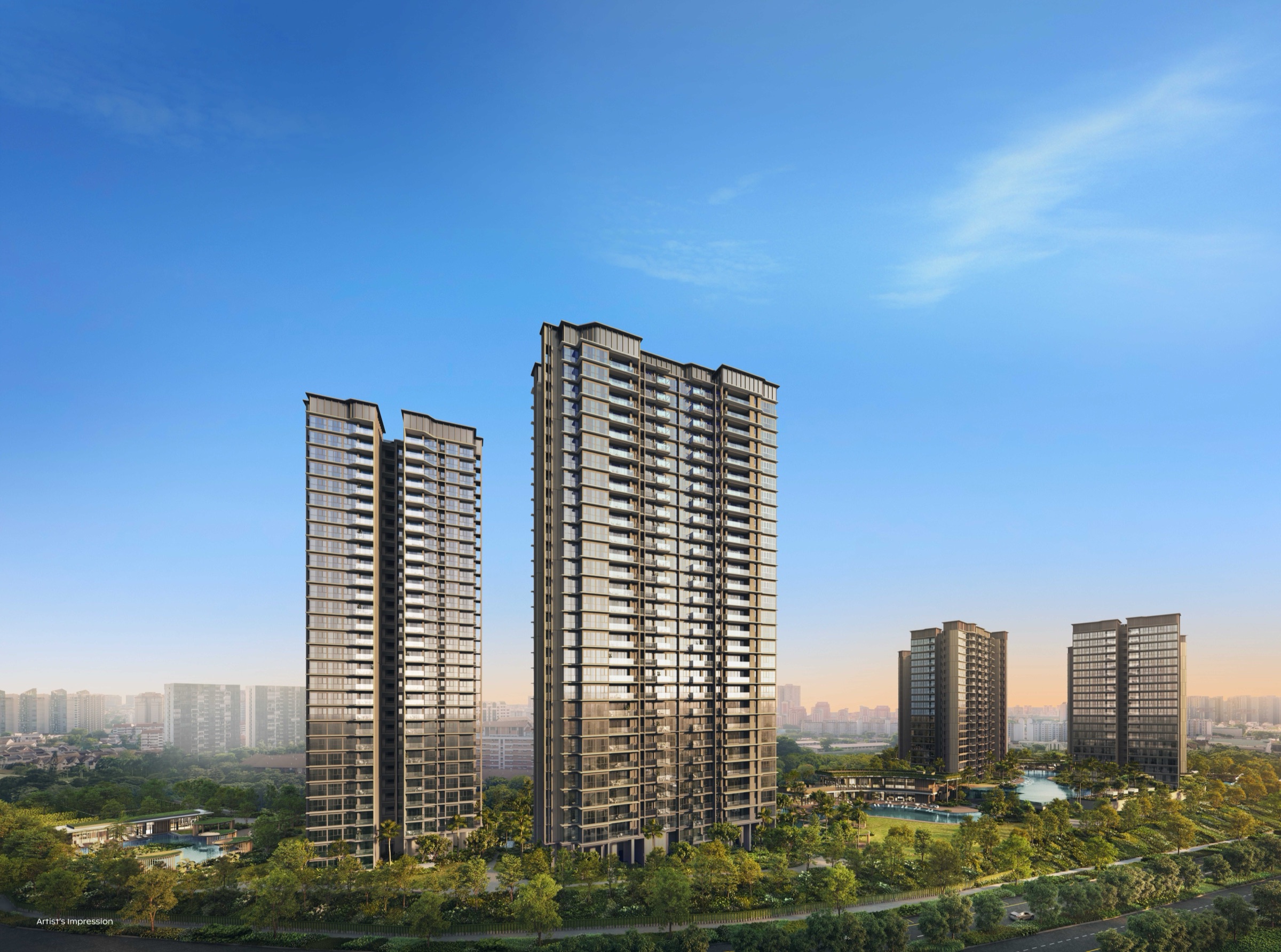 Artist's impression of Thomson Reserve exterior — for illustration purposes only